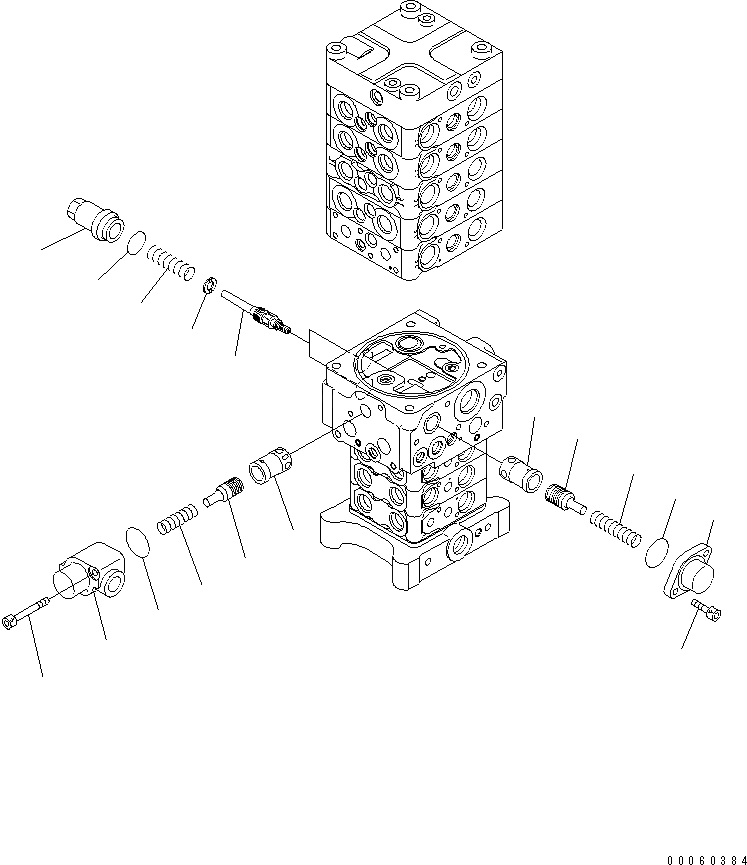 Схема запчастей Komatsu PC138US-8 - ОСНОВН. КЛАПАН (KUK OFFSET СТРЕЛА СПЕЦ-Я.) (7/)(№-) ОСНОВН. КОМПОНЕНТЫ И РЕМКОМПЛЕКТЫ
