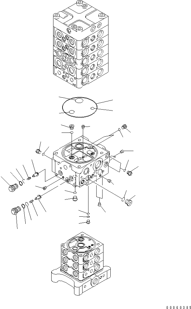 Схема запчастей Komatsu PC138US-8 - ОСНОВН. КЛАПАН (-НАВЕСН. ОБОРУД) (8/)(№-) ОСНОВН. КОМПОНЕНТЫ И РЕМКОМПЛЕКТЫ