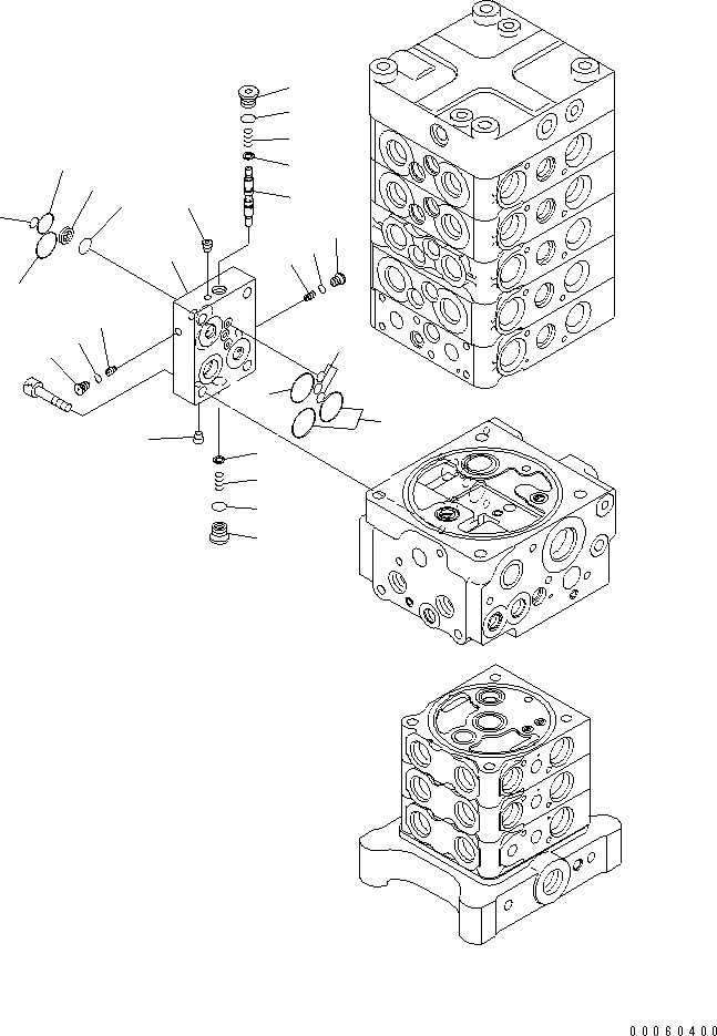 Схема запчастей Komatsu PC138US-8 - ОСНОВН. КЛАПАН (KUK OFFSET СТРЕЛА СПЕЦ-Я.) (/)(№-) ОСНОВН. КОМПОНЕНТЫ И РЕМКОМПЛЕКТЫ