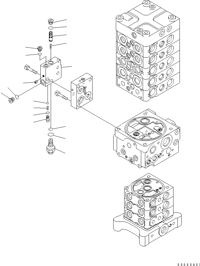 Схема запчастей Komatsu PC138US-8 - ОСНОВН. КЛАПАН (KUK OFFSET СТРЕЛА СПЕЦ-Я.) (/)(№-) ОСНОВН. КОМПОНЕНТЫ И РЕМКОМПЛЕКТЫ