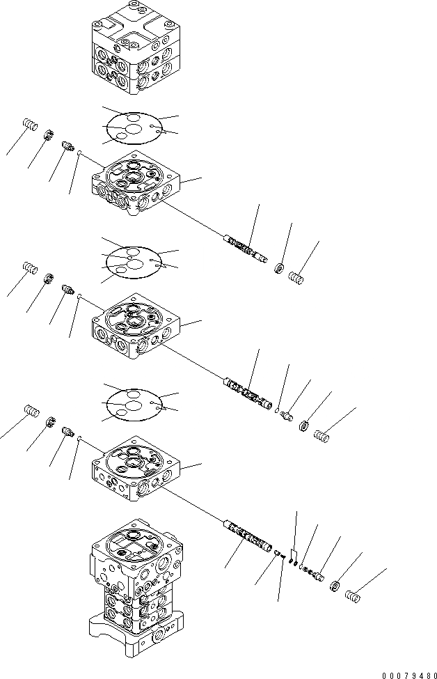 Схема запчастей Komatsu PC138US-8 - ОСНОВН. КЛАПАН (KUK OFFSET СТРЕЛА СПЕЦ-Я.) (/)(№-) ОСНОВН. КОМПОНЕНТЫ И РЕМКОМПЛЕКТЫ