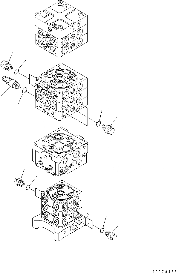 Схема запчастей Komatsu PC138US-8 - ОСНОВН. КЛАПАН (KUK OFFSET СТРЕЛА СПЕЦ-Я.) (/)(№-) ОСНОВН. КОМПОНЕНТЫ И РЕМКОМПЛЕКТЫ