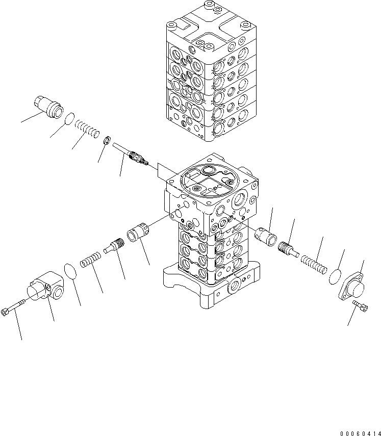 Схема запчастей Komatsu PC138US-8 - ОСНОВН. КЛАПАН (ОТВАЛ И KUK OFFSET СТРЕЛА СПЕЦ-Я.) (7/)(№-) ОСНОВН. КОМПОНЕНТЫ И РЕМКОМПЛЕКТЫ