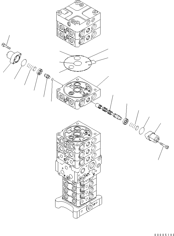 Схема запчастей Komatsu PC138US-8 - ОСНОВН. КЛАПАН (ДЛЯ -НАВЕСН. ОБОРУД И ОТВАЛ) (KUK OFFSET СТРЕЛА СПЕЦ-Я. СТУПЕНИ) (8/)(№7-) ОСНОВН. КОМПОНЕНТЫ И РЕМКОМПЛЕКТЫ