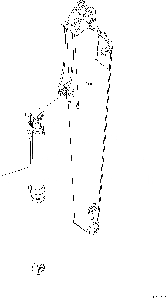 Схема запчастей Komatsu PC138USLC-8 - ЦИЛИНДР КОВША(№-) РАБОЧЕЕ ОБОРУДОВАНИЕ