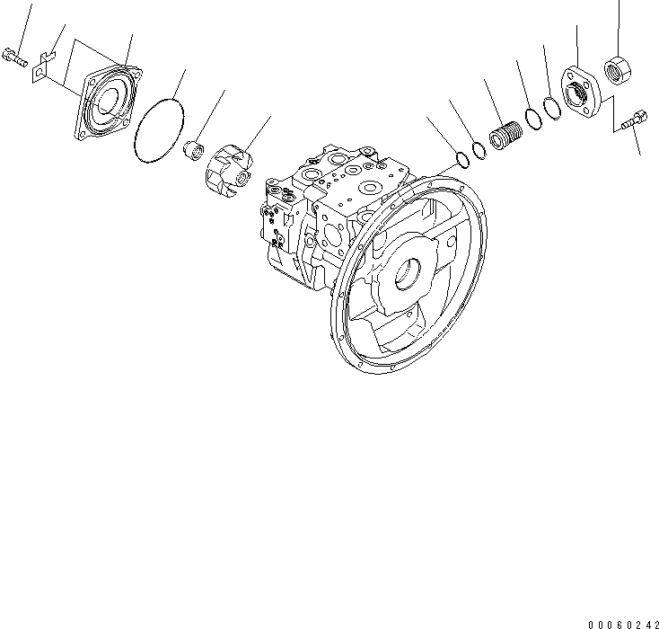 Схема запчастей Komatsu PC138USLC-8 - ОСНОВН. НАСОС (7/9)(№-) ОСНОВН. КОМПОНЕНТЫ И РЕМКОМПЛЕКТЫ