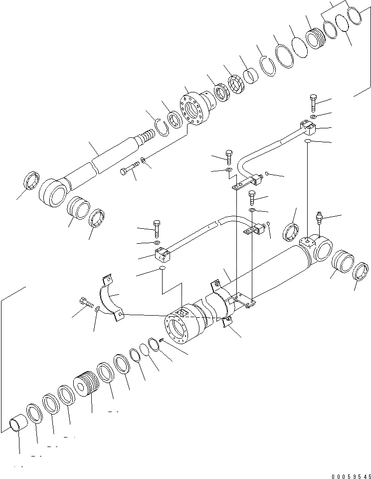 Схема запчастей Komatsu PC138USLC-8 - ЦИЛИНДР СТРЕЛЫ(ВНУТР. ЧАСТИ)(№-) ОСНОВН. КОМПОНЕНТЫ И РЕМКОМПЛЕКТЫ