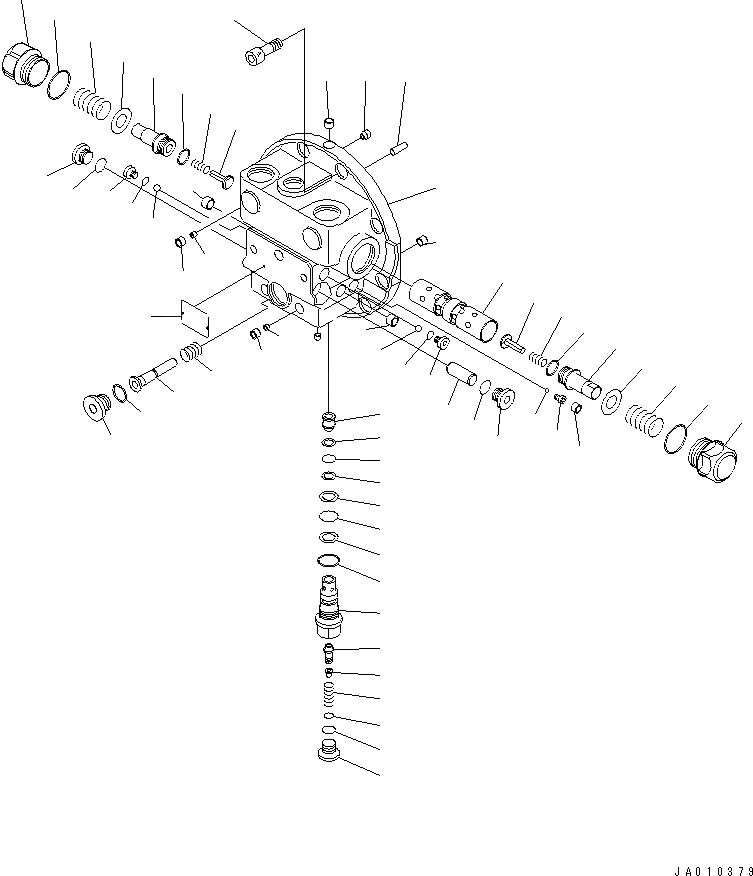 Схема запчастей Komatsu PC138USLC-8 - МОТОР ХОДА (GMVA ТИП) (/)(№-) ОСНОВН. КОМПОНЕНТЫ И РЕМКОМПЛЕКТЫ
