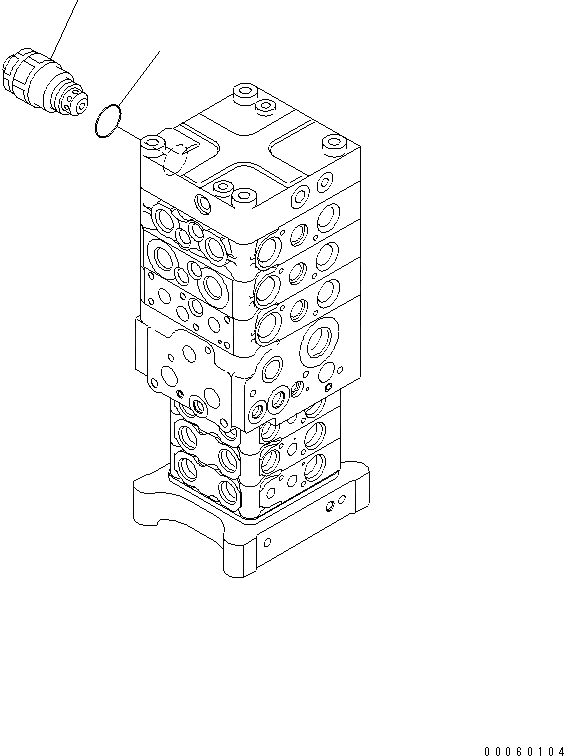 Схема запчастей Komatsu PC138USLC-8 - ОСНОВН. КЛАПАН (/)(№-) ОСНОВН. КОМПОНЕНТЫ И РЕМКОМПЛЕКТЫ