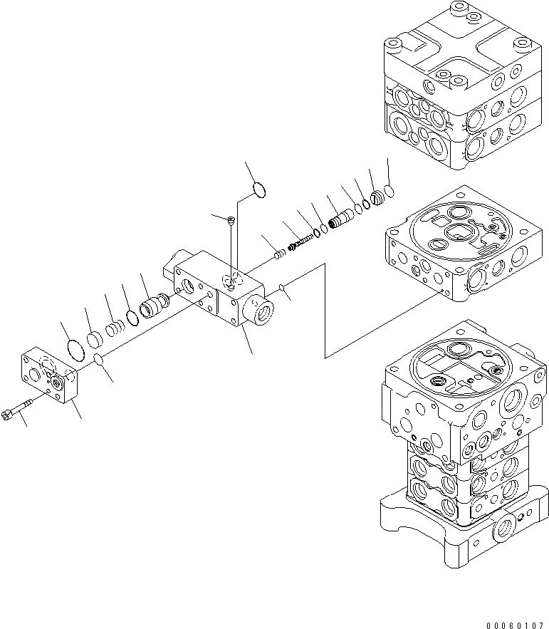 Схема запчастей Komatsu PC138USLC-8 - ОСНОВН. КЛАПАН (8/)(№-) ОСНОВН. КОМПОНЕНТЫ И РЕМКОМПЛЕКТЫ