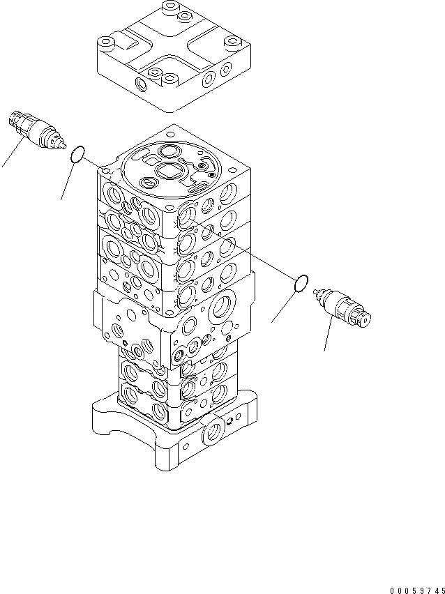 Схема запчастей Komatsu PC138USLC-8 - ОСНОВН. КЛАПАН (-НАВЕСН. ОБОРУД) (7/7)(№-) ОСНОВН. КОМПОНЕНТЫ И РЕМКОМПЛЕКТЫ
