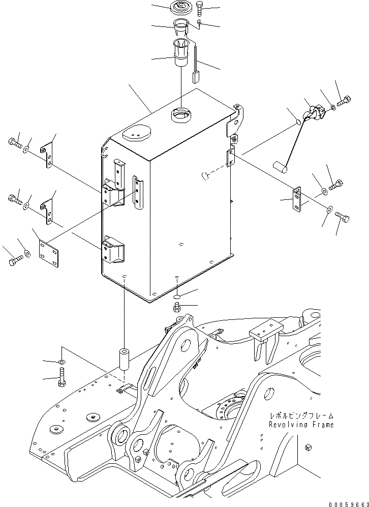 Схема запчастей Komatsu PC138US-8 - ТОПЛИВН. БАК.(№-) ТОПЛИВН. БАК. AND КОМПОНЕНТЫ