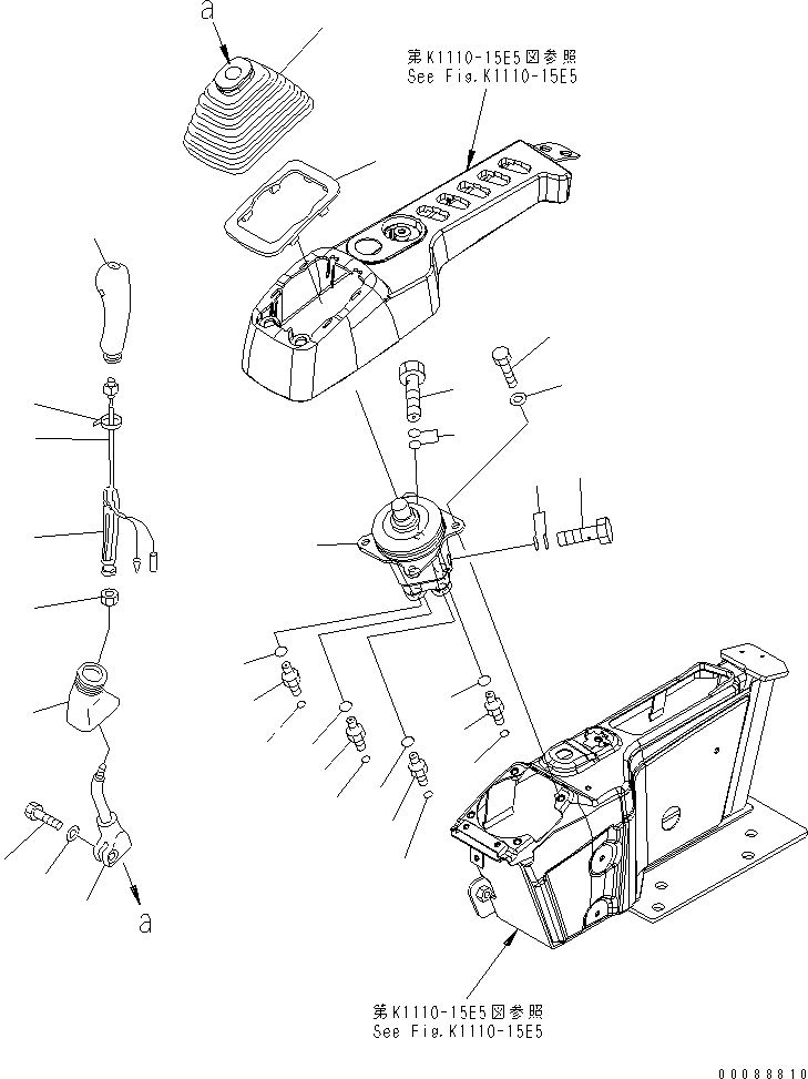 Схема запчастей Komatsu PC138US-8 - ОСНОВН. КОНСТРУКЦИЯ (РЫЧАГ И КЛАПАН) (ПРАВ.) (ДЛЯ АВСТРАЛИИ)(№7-) КАБИНА ОПЕРАТОРА И СИСТЕМА УПРАВЛЕНИЯ