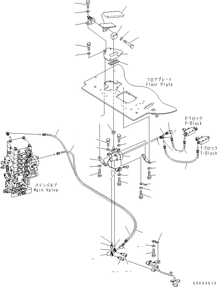Схема запчастей Komatsu PC138US-8 - ОСНОВН. КОНСТРУКЦИЯ (1 УПРАВЛ. НАВЕСН. ОБОРУД.) (ДЛЯ АВСТРАЛИИ)(№7-) КАБИНА ОПЕРАТОРА И СИСТЕМА УПРАВЛЕНИЯ