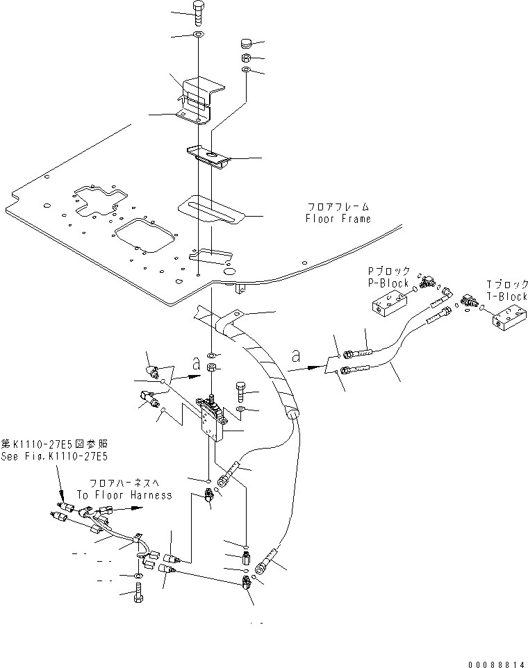 Схема запчастей Komatsu PC138US-8 - ОСНОВН. КОНСТРУКЦИЯ (OFFSET УПРАВЛ-Е) (ДЛЯ АВСТРАЛИИ)(№7-) КАБИНА ОПЕРАТОРА И СИСТЕМА УПРАВЛЕНИЯ