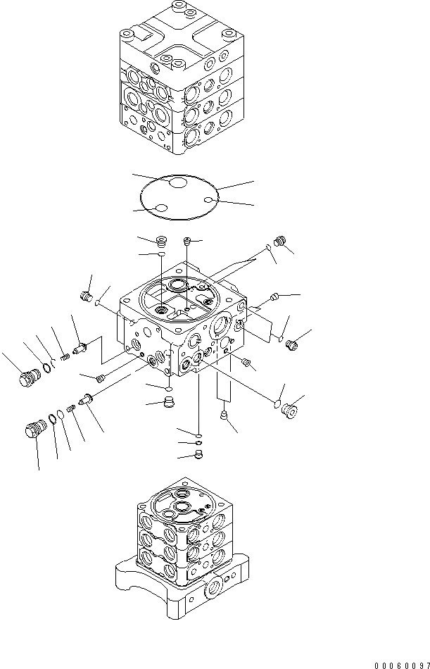 Схема запчастей Komatsu PC138US-8 - ОСНОВН. КЛАПАН (8/)(№-) ОСНОВН. КОМПОНЕНТЫ И РЕМКОМПЛЕКТЫ