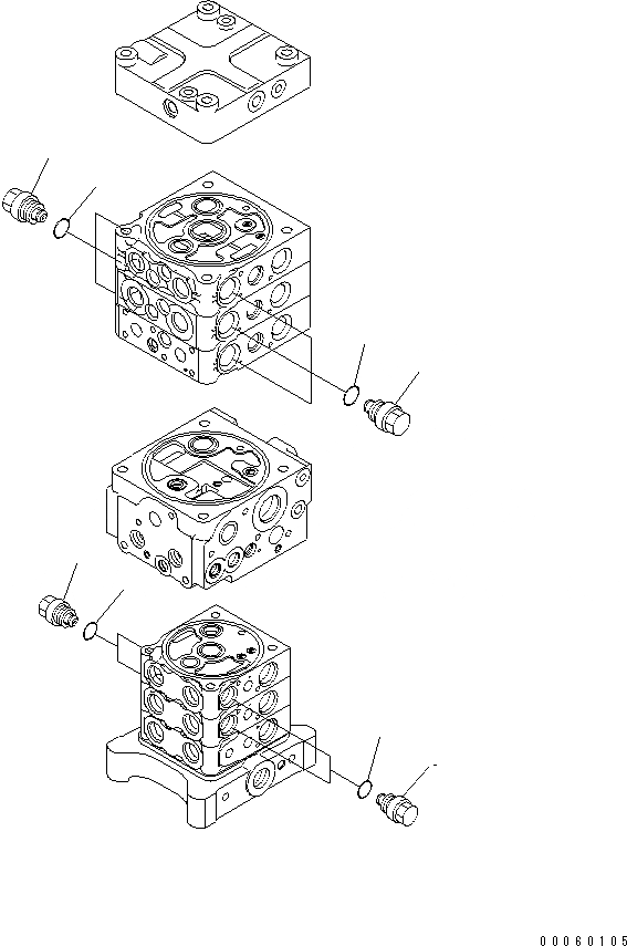 Схема запчастей Komatsu PC138US-8 - ОСНОВН. КЛАПАН (/)(№-) ОСНОВН. КОМПОНЕНТЫ И РЕМКОМПЛЕКТЫ