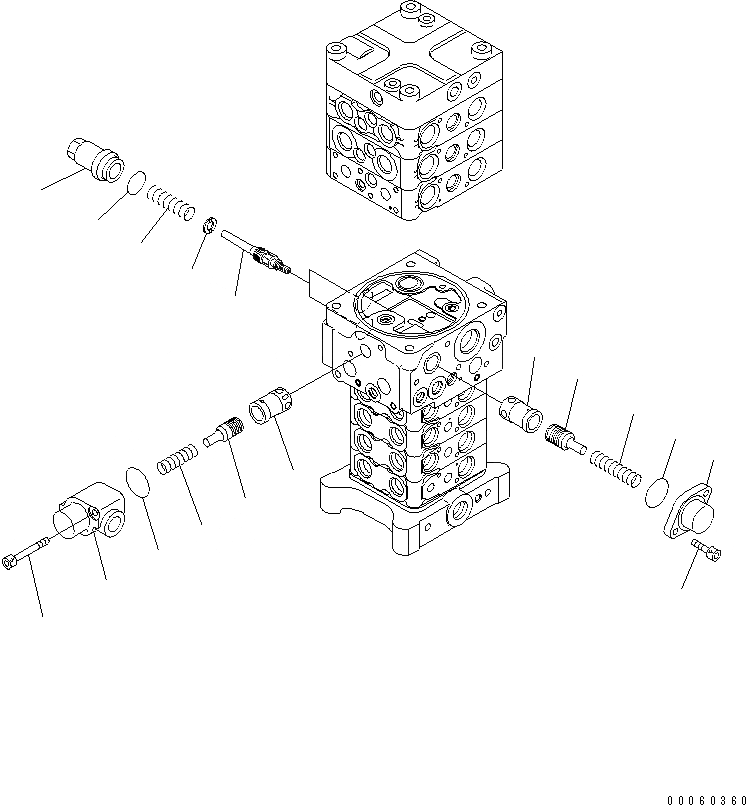 Схема запчастей Komatsu PC138US-8 - ОСНОВН. КЛАПАН (ОТВАЛ) (7/)(№-) ОСНОВН. КОМПОНЕНТЫ И РЕМКОМПЛЕКТЫ