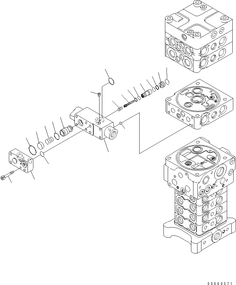 Схема запчастей Komatsu PC138US-8 - ОСНОВН. КЛАПАН (ОТВАЛ) (8/)(№-) ОСНОВН. КОМПОНЕНТЫ И РЕМКОМПЛЕКТЫ