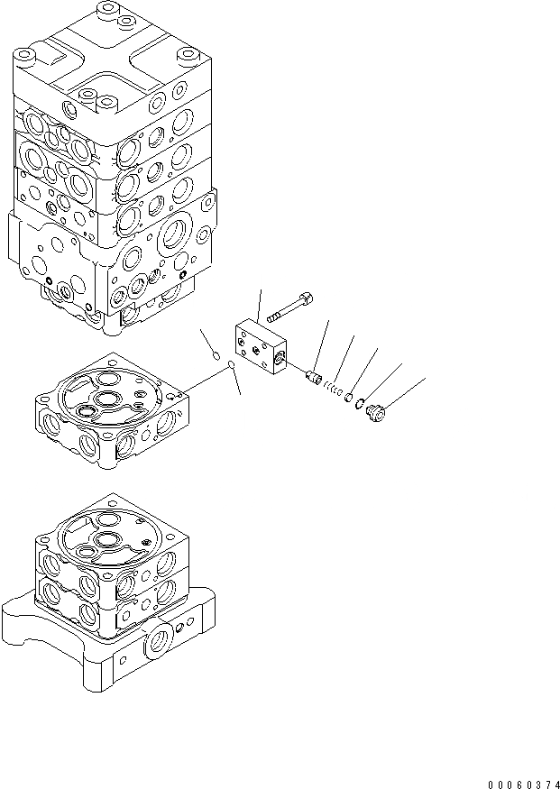 Схема запчастей Komatsu PC138US-8 - ОСНОВН. КЛАПАН (ОТВАЛ) (/)(№-) ОСНОВН. КОМПОНЕНТЫ И РЕМКОМПЛЕКТЫ