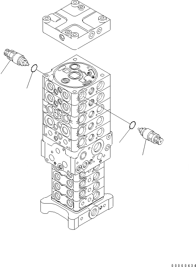 Схема запчастей Komatsu PC138US-8 - ОСНОВН. КЛАПАН (-НАВЕСН. ОБОРУД) (ОТВАЛ) (7/)(№-) ОСНОВН. КОМПОНЕНТЫ И РЕМКОМПЛЕКТЫ