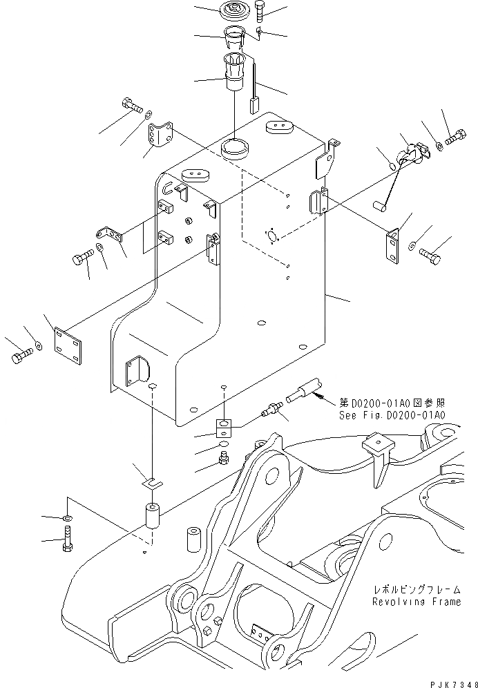 Схема запчастей Komatsu PC138USLC-2 - ТОПЛИВН. БАК. (YELНИЗ.) ТОПЛИВН. БАК. AND КОМПОНЕНТЫ