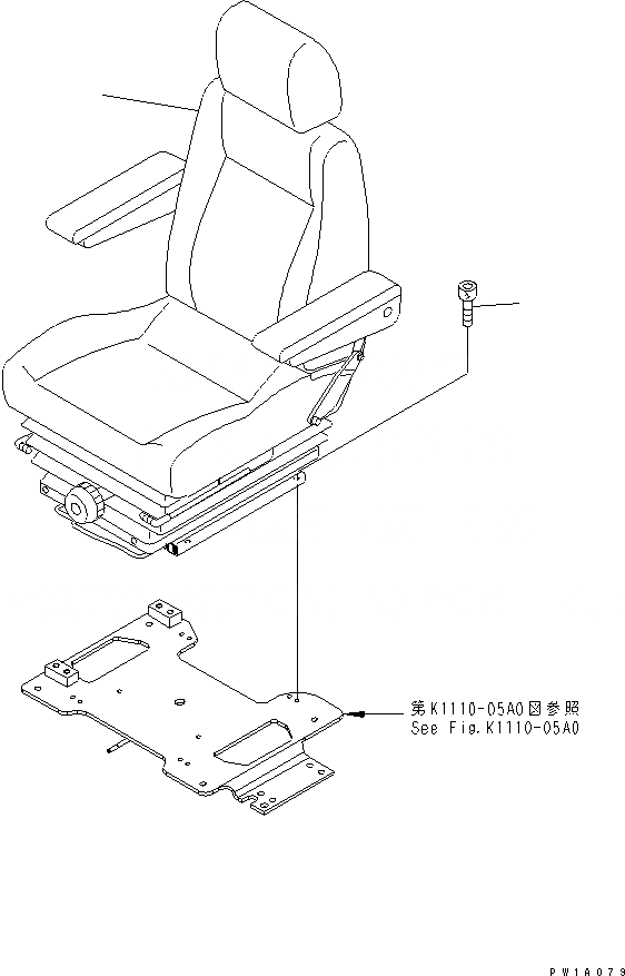Схема запчастей Komatsu PC138USLC-2 - СИДЕНЬЕ ОПЕРАТОРА (ПОДВЕСКА) КАБИНА ОПЕРАТОРА И СИСТЕМА УПРАВЛЕНИЯ