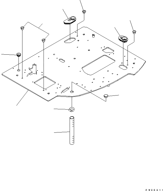 Схема запчастей Komatsu PC138USLC-2 - ОСНОВН. КОНСТРУКЦИЯ (ОСНОВН. КОНСТРУКЦИЯ) КАБИНА ОПЕРАТОРА И СИСТЕМА УПРАВЛЕНИЯ