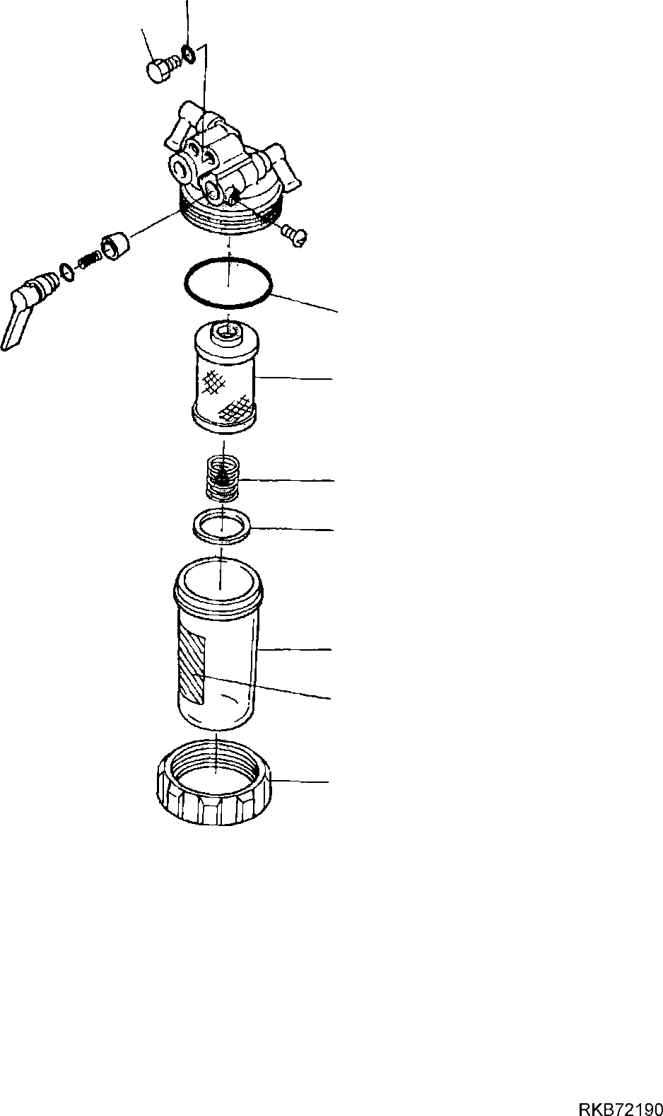 Схема запчастей Komatsu PC14R-3 - ВОДООТДЕЛИТЕЛЬ ДВИГАТЕЛЬ БЛОК