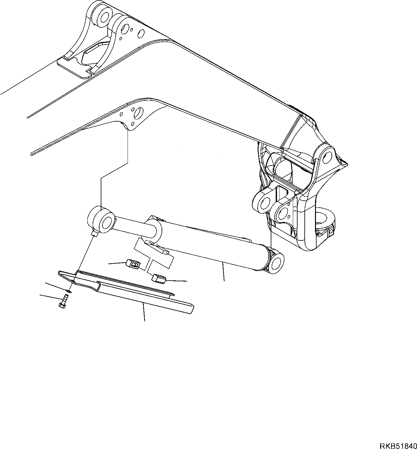 Схема запчастей Komatsu PC14R-3 - ЦИЛИНДР СТРЕЛЫ, COVER РАБОЧЕЕ ОБОРУДОВАНИЕ