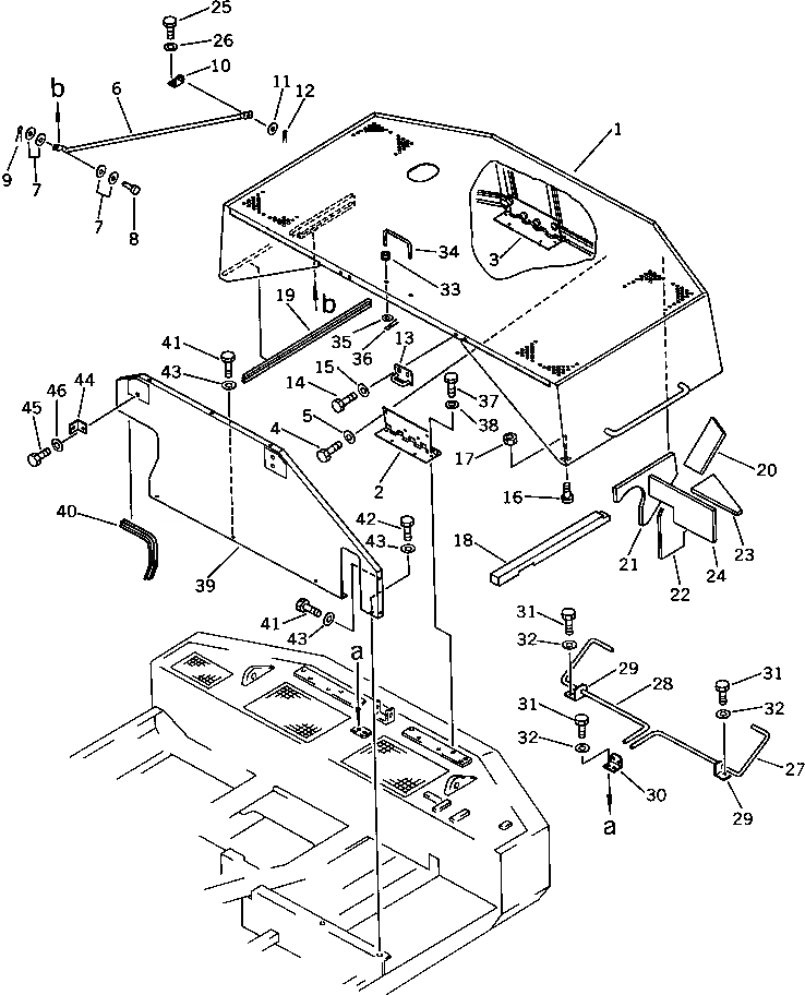 Схема запчастей Komatsu PC150-3 - MACHINERY ОБСТАНОВКА (/) (СПЕЦ-Я TBG) МАРКИРОВКА¤ ИНСТРУМЕНТ И РЕМКОМПЛЕКТЫ