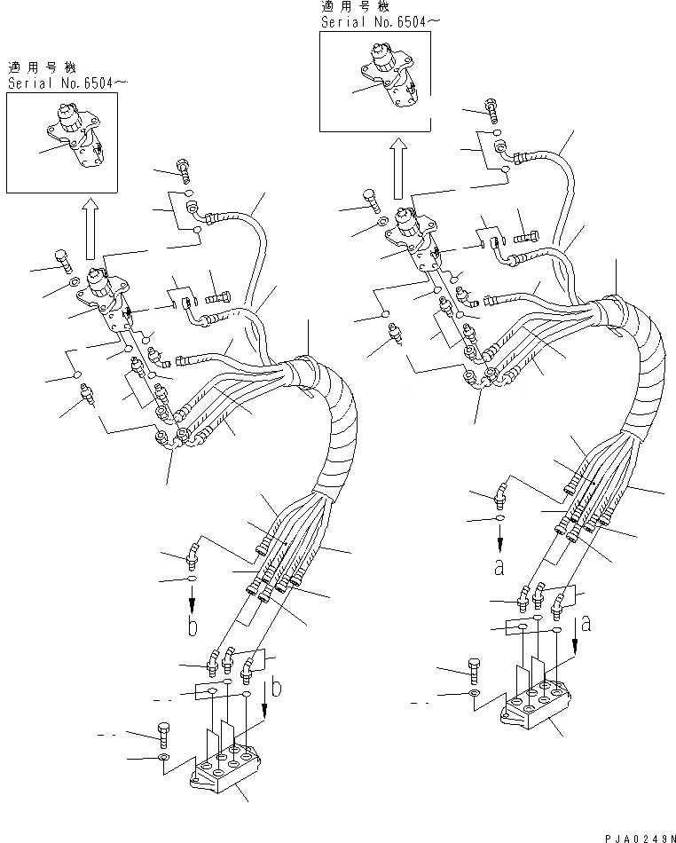 Схема запчастей Komatsu PC150-5 - ГИДРОЛИНИЯ (P.P.C. КЛАПАН TO/FROM БЛОК) (ДЛЯ WRIST УПРАВЛ-Е)(№8-) КАБИНА ОПЕРАТОРА И СИСТЕМА УПРАВЛЕНИЯ
