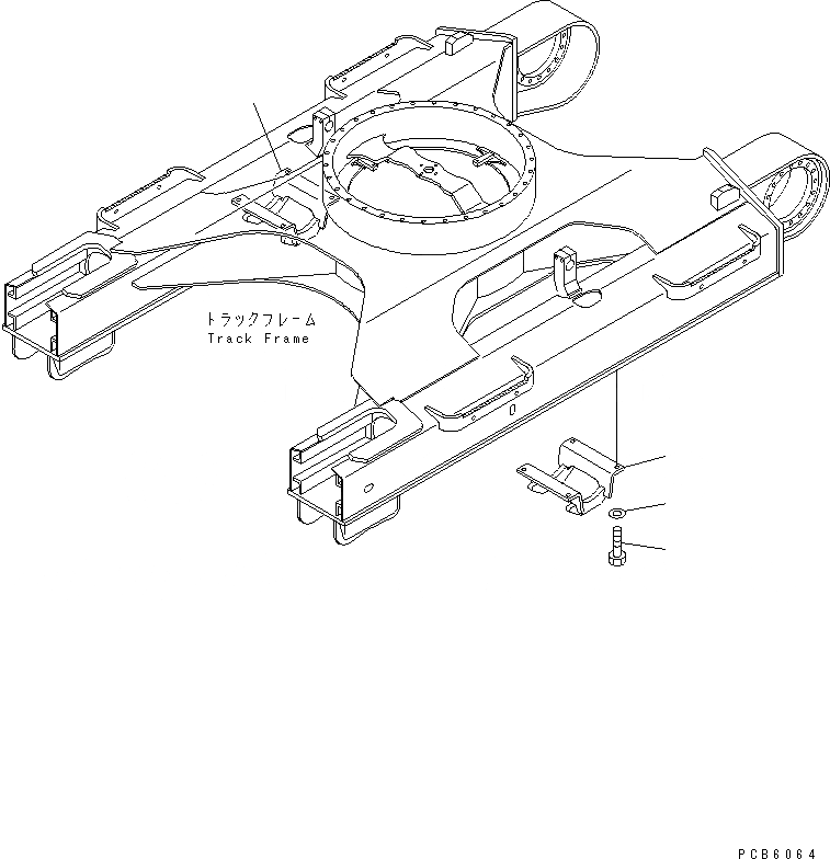 Схема запчастей Komatsu PC150-6K - ЗАЩИТА ОПОРНЫХ КАТКОВ ХОДОВАЯ