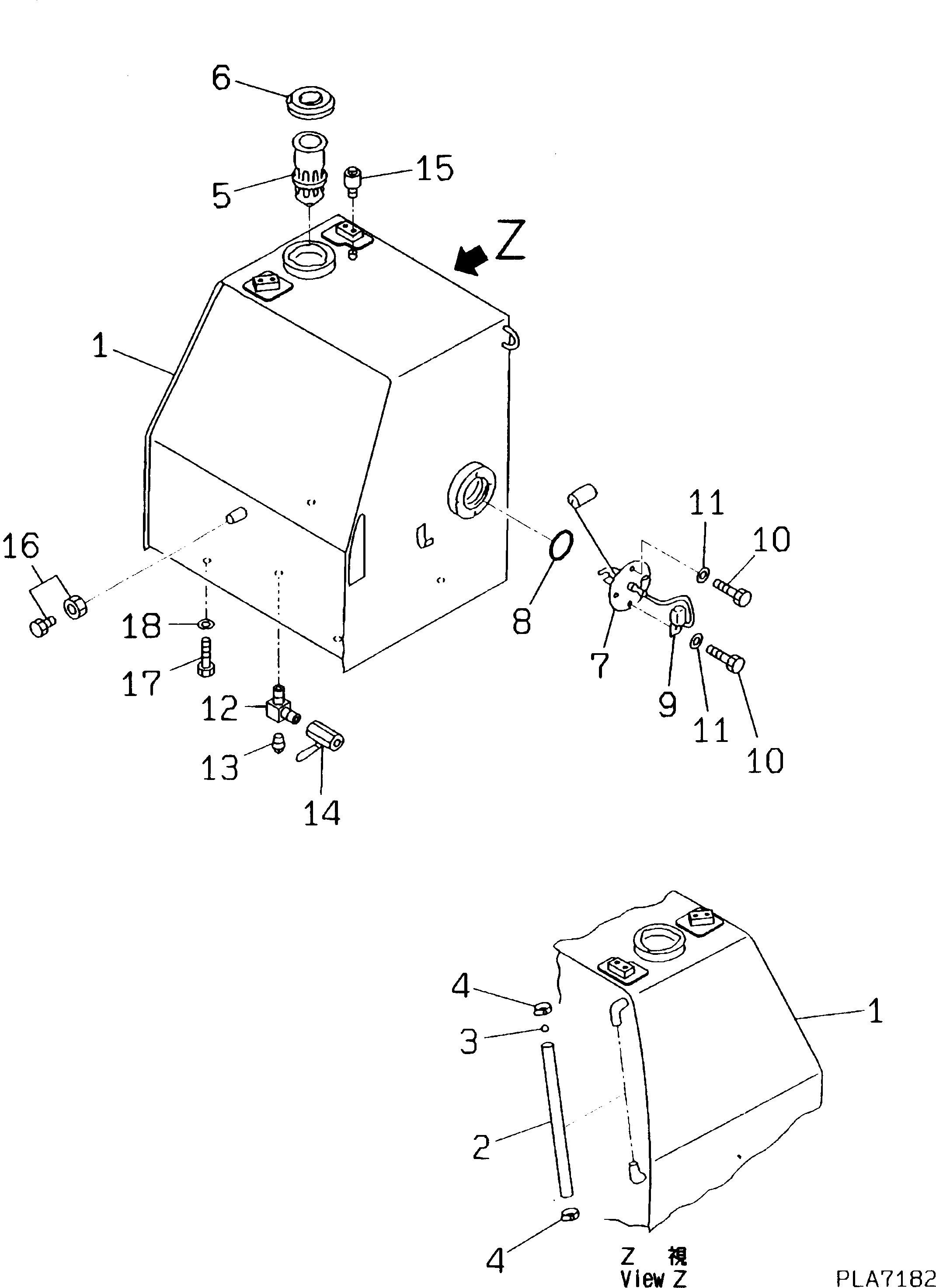 Схема запчастей Komatsu PC150HD-5K - ТОПЛИВН. БАК. (ТРЕБ-Я ПО БЕЗОПАСНОСТИ ЕС)(№K7-) КОМПОНЕНТЫ ДВИГАТЕЛЯ И ЭЛЕКТРИКА