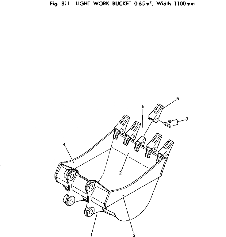 Схема запчастей Komatsu PC150LC-1 - LIGHT РАБОЧ. КОВШ¤ .M¤ ШИР. MM ОПЦИОННЫЕ КОМПОНЕНТЫ