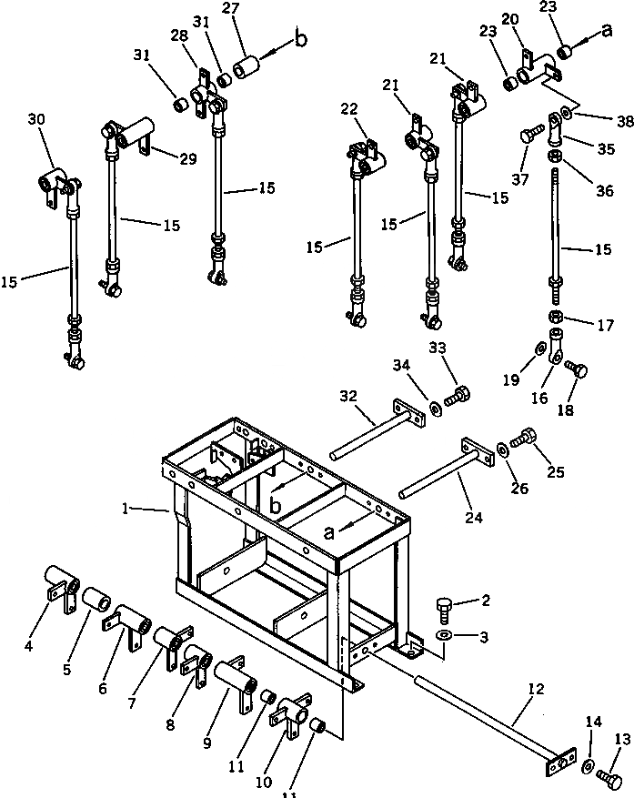 Схема запчастей Komatsu PC150LC-3 - КЛАПАН МЕХ-М УПРАВЛ-Я (/) (ДЛЯ УДЛИНН. РЫЧАГ УПРАВЛ-Е)(№9-) ПОВОРОТН. И СИСТЕМА УПРАВЛЕНИЯ