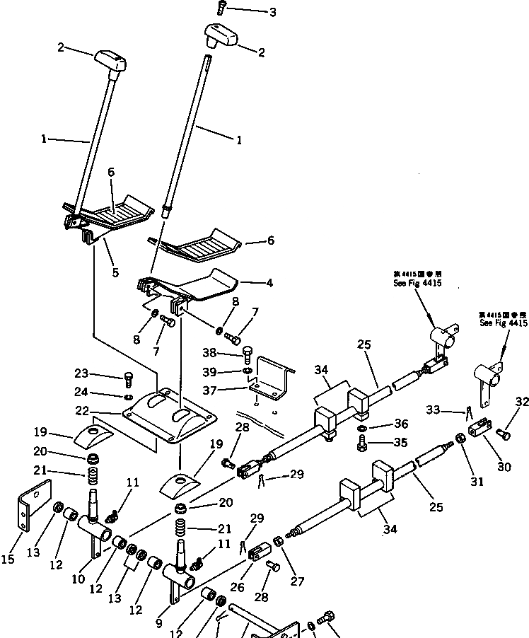 Схема запчастей Komatsu PC150LC-3 - РЫЧАГ УПРАВЛ-Я ХОДОМ И ПЕДАЛЬ (ДЛЯ WRIST УПРАВЛ-Е)(№-8) ПОВОРОТН. И СИСТЕМА УПРАВЛЕНИЯ