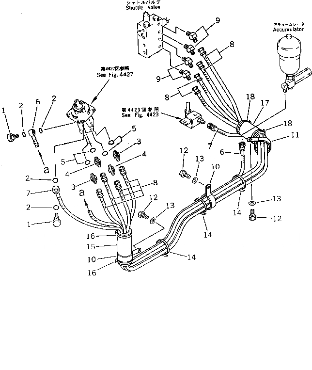 Схема запчастей Komatsu PC150LC-3 - ГИДРОЛИНИЯ (КЛАПАН - PPC КЛАПАН¤ ЛЕВ.) (ДЛЯ WRIST УПРАВЛ-Е) ПОВОРОТН. И СИСТЕМА УПРАВЛЕНИЯ