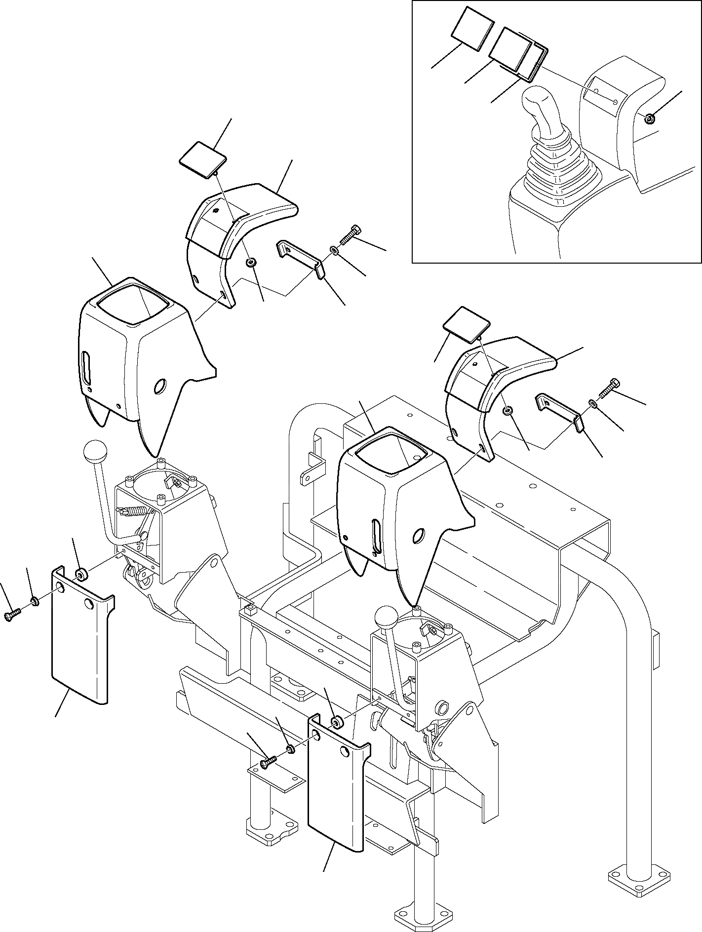 Схема запчастей Komatsu PC15R-8 DELUXE - КРЫШКАPPC КЛАПАН ЧАСТИ КОРПУСА И КАБИНА