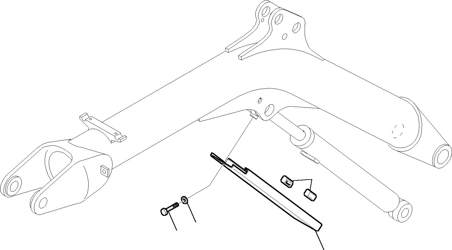 Схема запчастей Komatsu PC15R-8 DELUXE - ЦИЛИНДР COVER РАБОЧЕЕ ОБОРУДОВАНИЕ