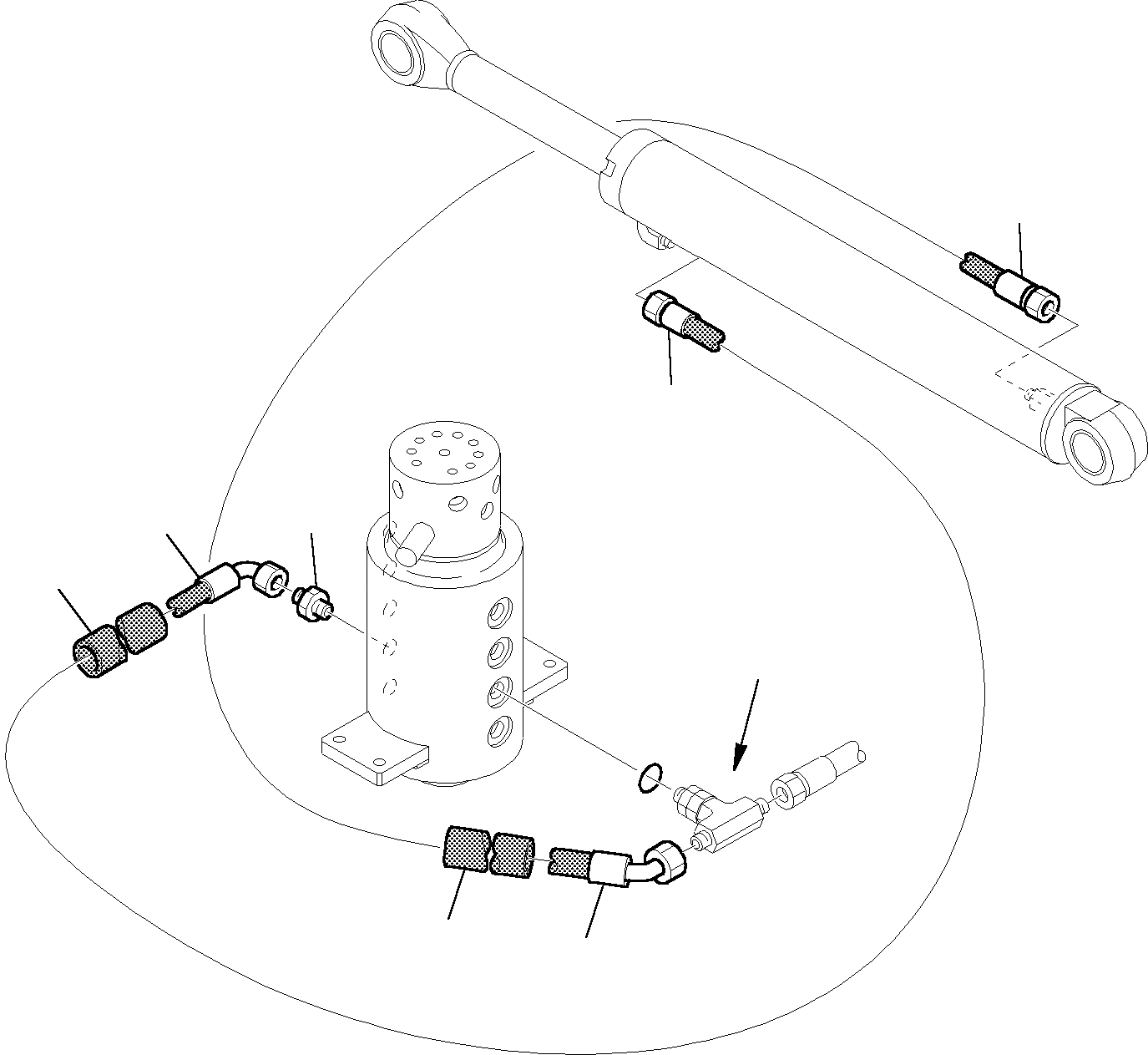 Схема запчастей Komatsu PC15R-8 DELUXE - ГИДРОЛИНИЯ (РЕГУЛЯТОР НИЖН.CARRIAGE) РАБОЧЕЕ ОБОРУДОВАНИЕ