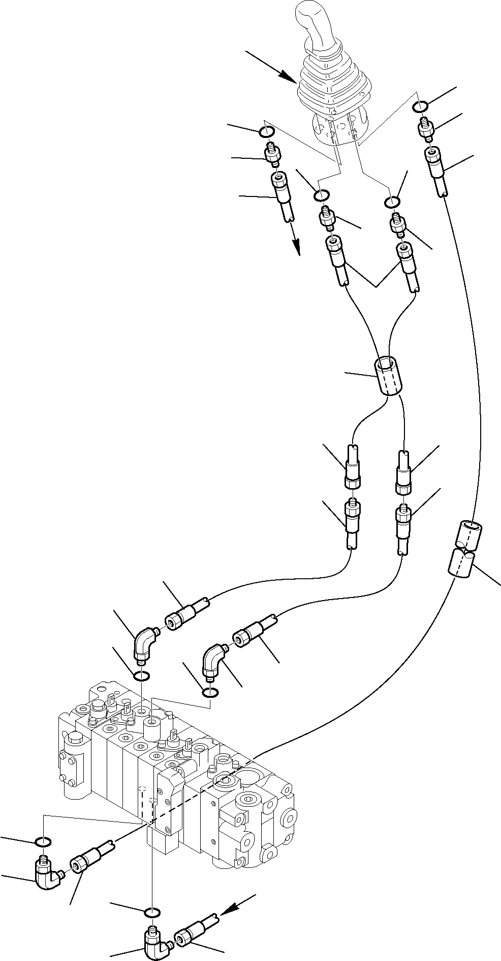 Схема запчастей Komatsu PC15R-8 DELUXE - ПРАВ. СЕРВОУПРАВЛ. СИСТЕМА УПРАВЛЕНИЯ И ОСНОВНАЯ РАМА