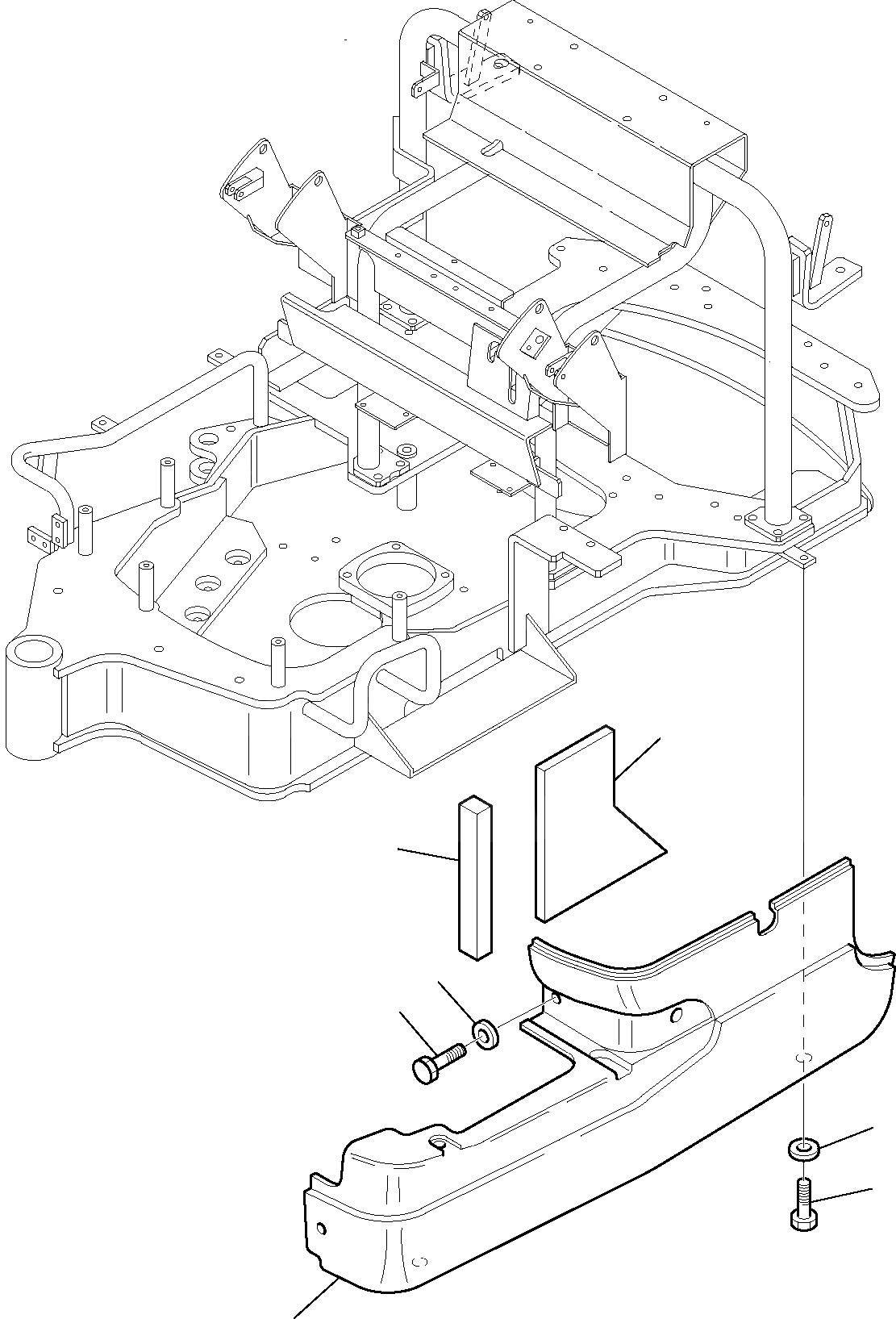 Схема запчастей Komatsu PC15R-8 DELUXE - ЛЕВ. COVER ЧАСТИ КОРПУСА И КАБИНА