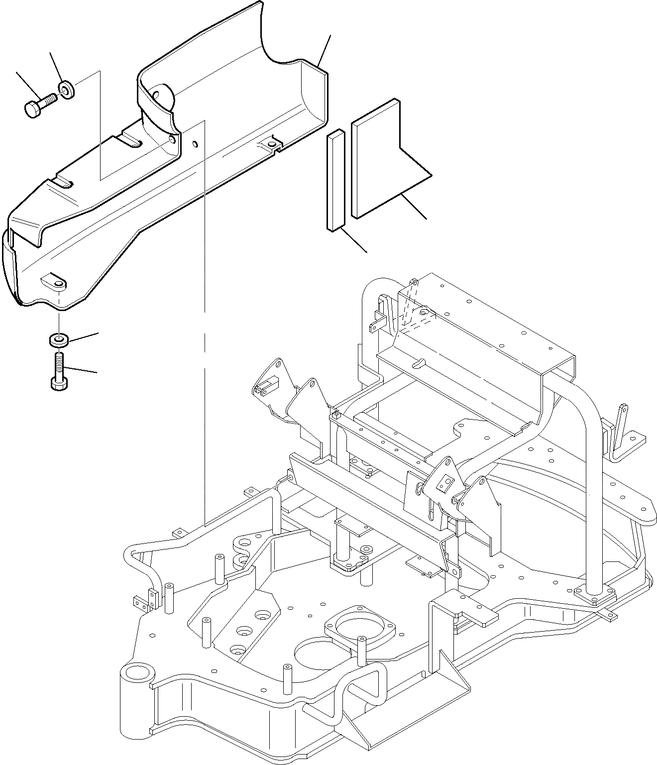 Схема запчастей Komatsu PC15R-8 DELUXE - ПРАВ. COVER ЧАСТИ КОРПУСА И КАБИНА