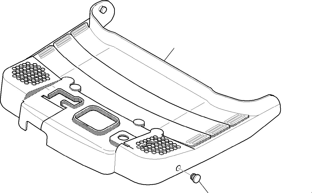 Схема запчастей Komatsu PC15R-8 DELUXE - ПОЛ МАТЕРИАЛ ЧАСТИ КОРПУСА И КАБИНА