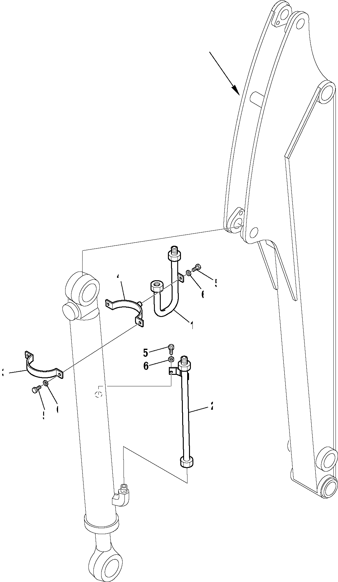 Схема запчастей Komatsu PC15R-8 DELUXE - УДЛИНН. РУКОЯТЬ (/) РАБОЧЕЕ ОБОРУДОВАНИЕ