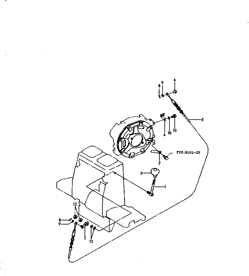 Схема запчастей Komatsu PC15FR-1 - РЫЧАГ УПРАВЛ-Я ПОДАЧЕЙ ТОПЛИВА И МЕХАНИЗМ СИСТЕМА УПРАВЛЕНИЯ