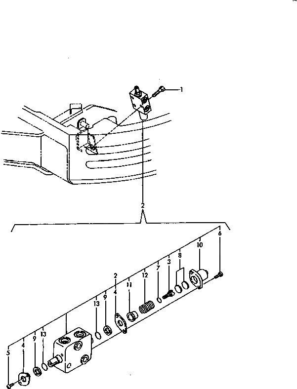 Схема запчастей Komatsu PC15FR-1 - НИЗ.-ВЫС. КЛАПАН УПРАВЛ-Е РАБОЧИМ ОБОРУДОВАНИЕМ