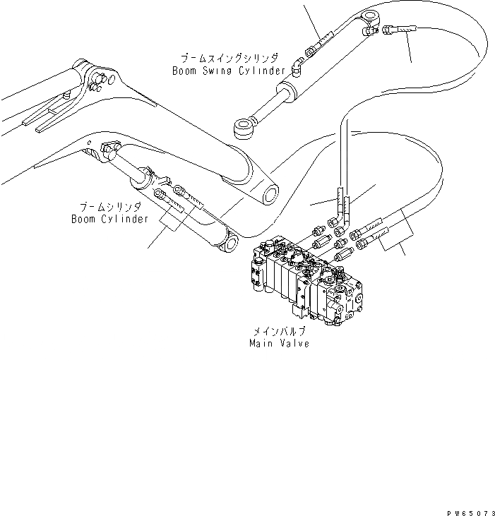 Схема запчастей Komatsu PC15MR-1 - ГИДРОЛИНИЯ (ЦИЛИНДР СТРЕЛЫAND ЦИЛИНДР ПОВОРОТА СТРЕЛЫ ЛИНИЯ) ГИДРАВЛИКА