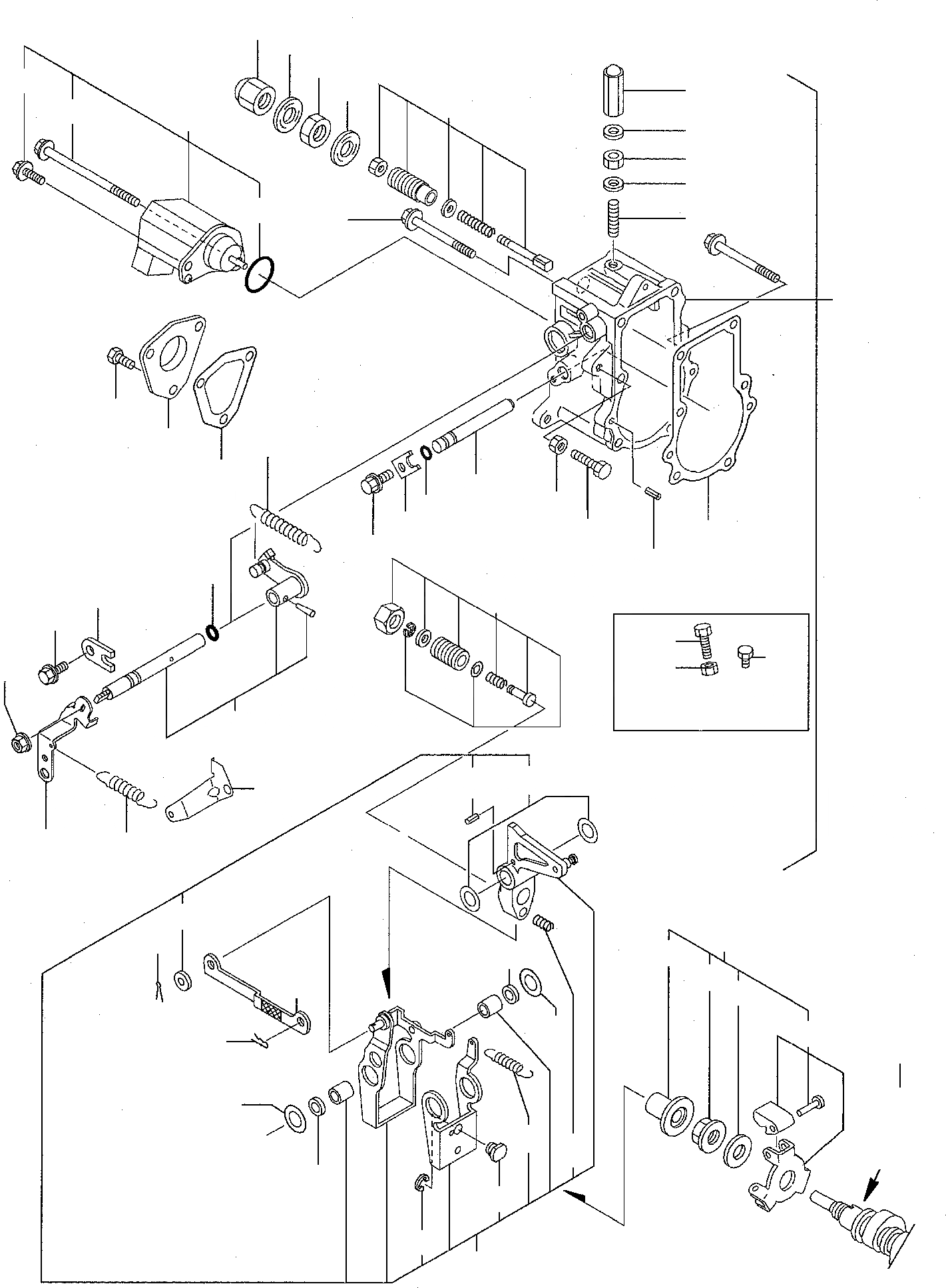 Схема запчастей Komatsu PC15R-8 - РЕГУЛЯТОР ДВИГАТЕЛЬ